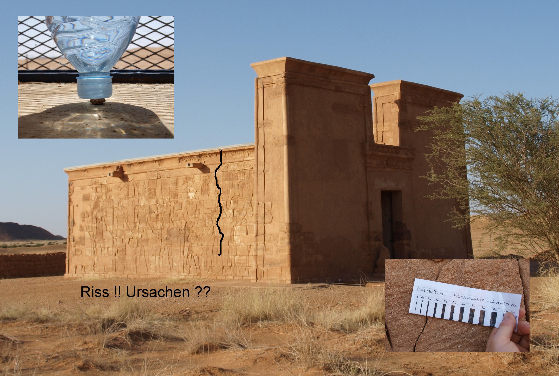 Rissanierung / Gutachten Löwentempel in Musawwarat im Sudan